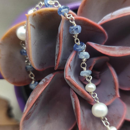 Collana artigianale in argento 925 perla - MALIKA