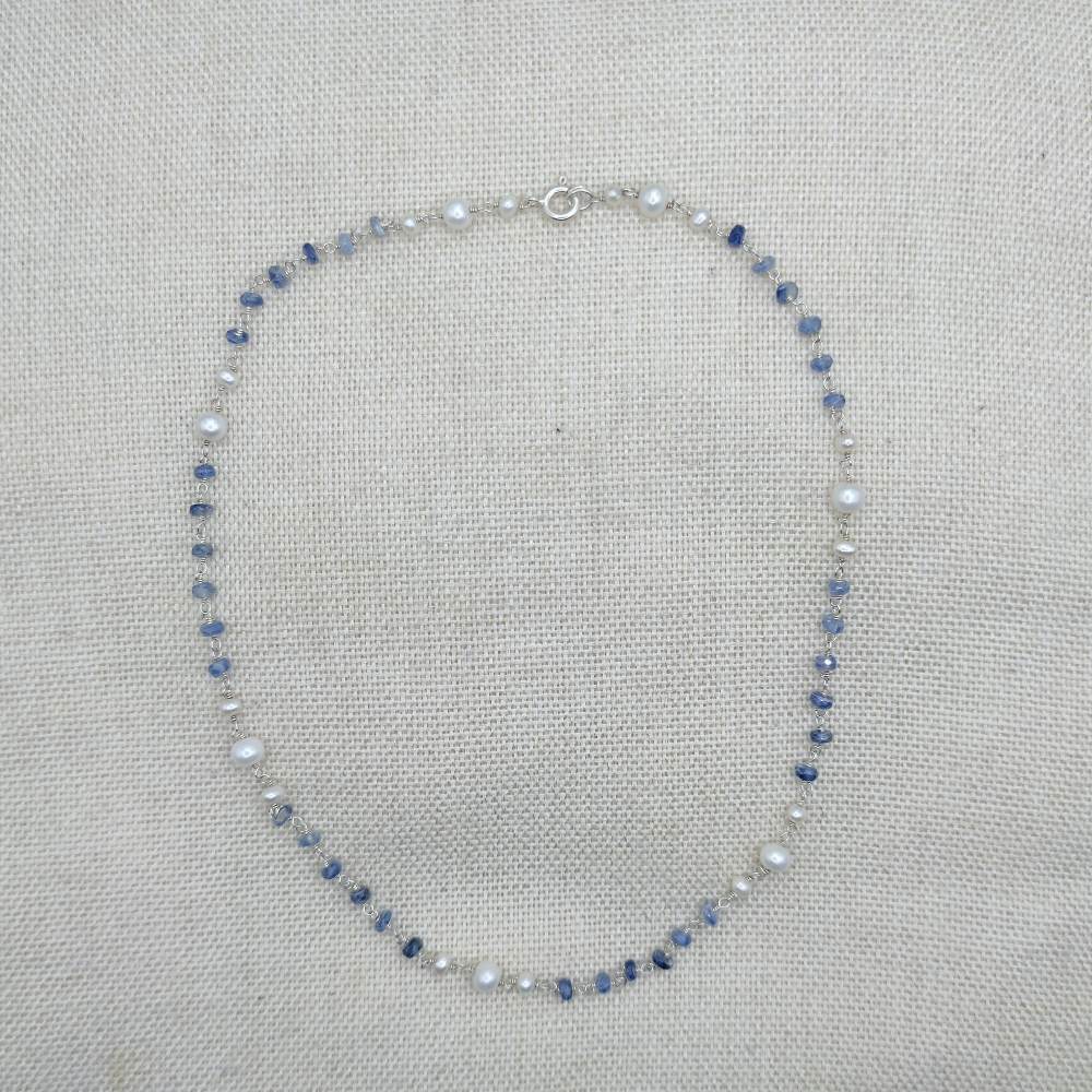 Collana artigianale in argento 925 perla - MALIKA