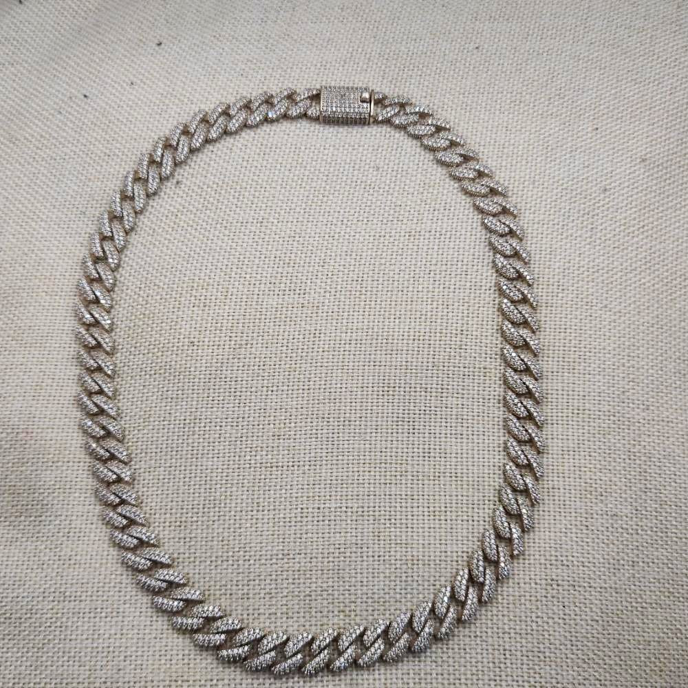 Collana catena argento 925 e zirconi - YASMINA