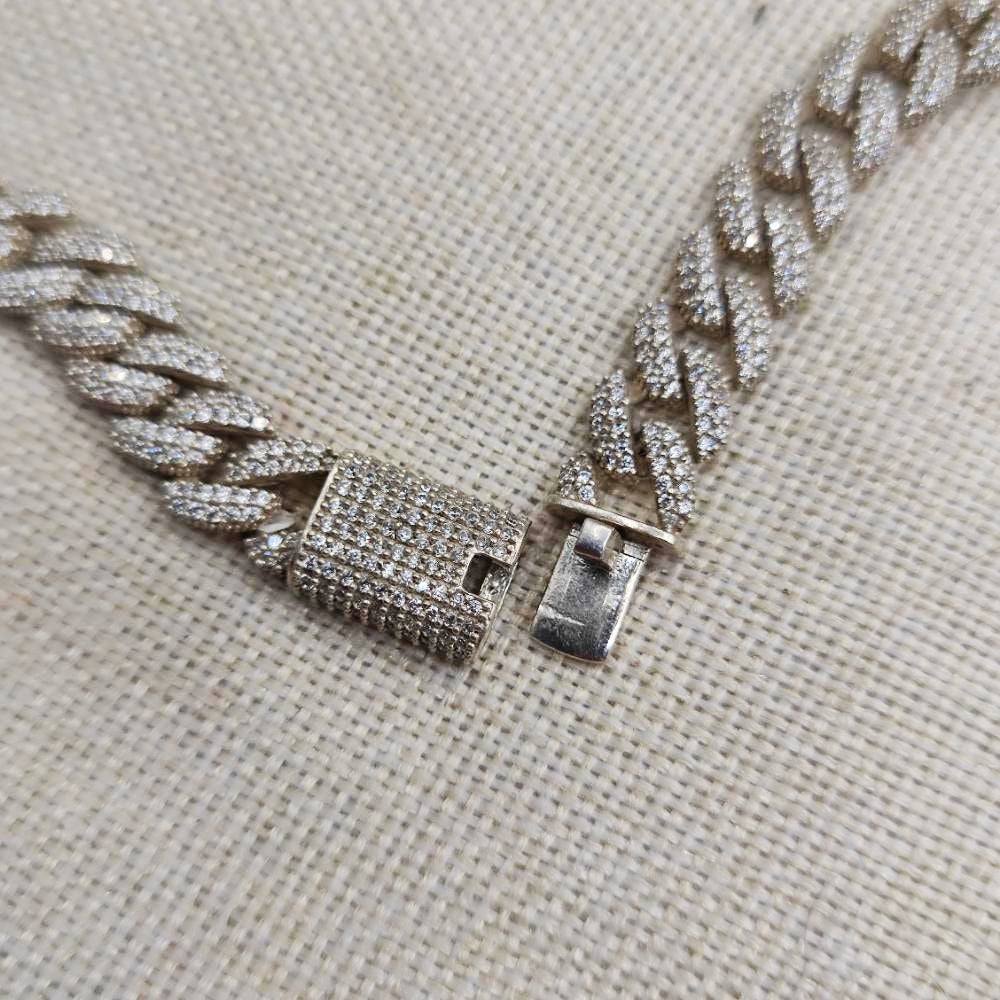 Collana catena argento 925 e zirconi - YASMINA