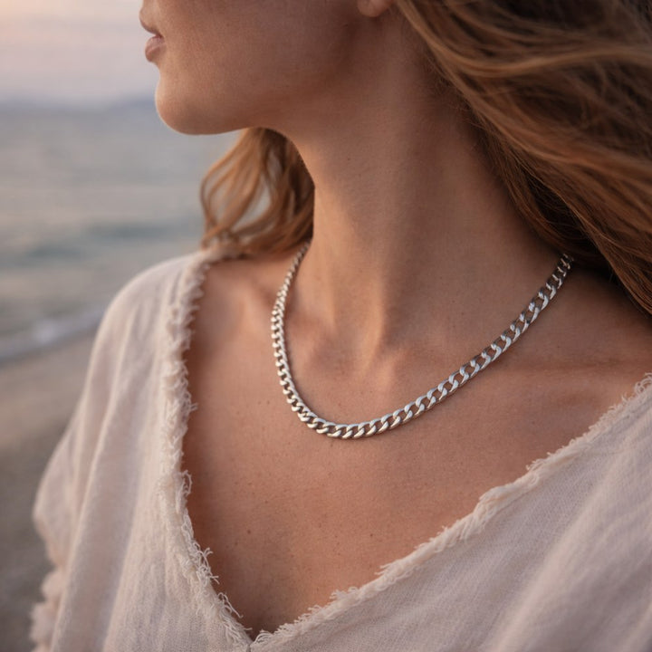 COLLANA catena groumette argento 925 - REVATI