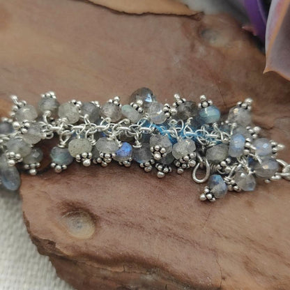 Collana semirigida in argento 925 labradorite - RHOINI