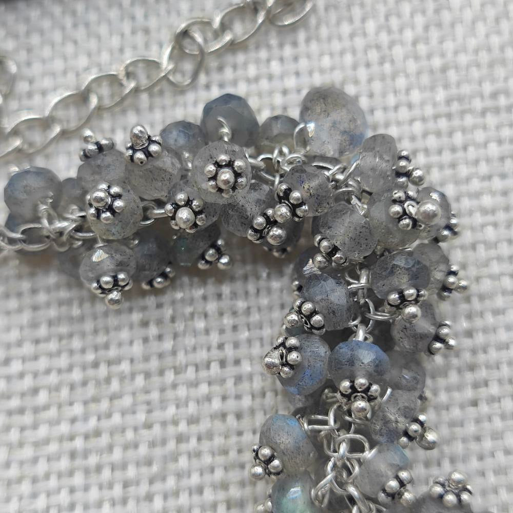 Collana semirigida in argento 925 labradorite - RHOINI