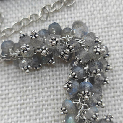 Collana semirigida in argento 925 labradorite - RHOINI