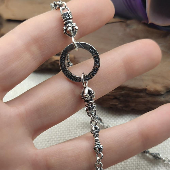 COLLANA etnica in argento 925 dorje - ARUNA