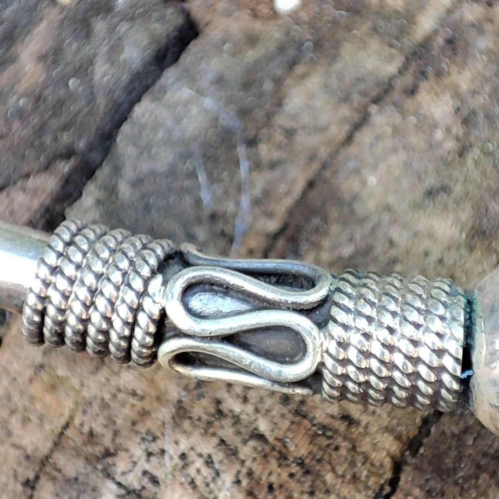 COLLANA etnica rigida in argento 925 - DIVATEKA