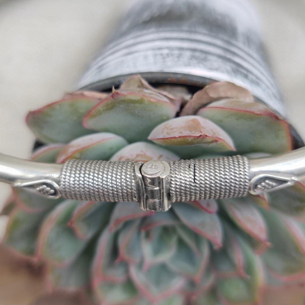 Collana rigida apribile in argento 925 lapislazzuli - YAMUNOTRI