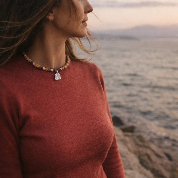 Collana artigianale tanzanite in argento 925 - MOCCHU