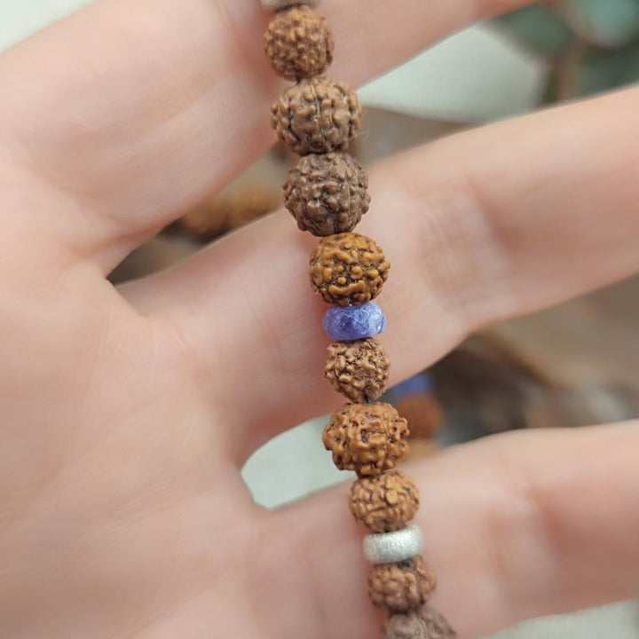 Collana artigianale tanzanite in argento 925 - MOCCHU