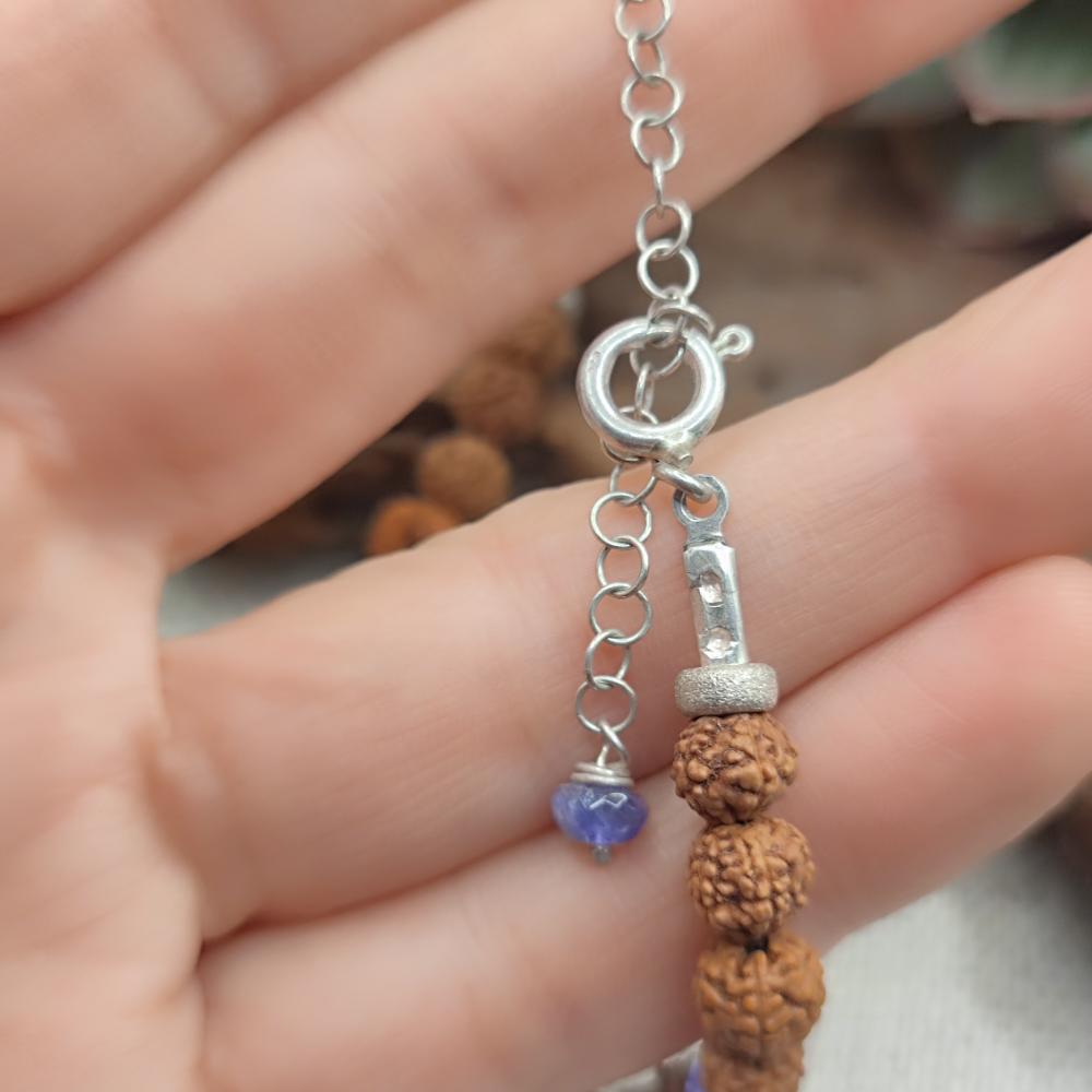 Collana artigianale tanzanite in argento 925 - MOCCHU