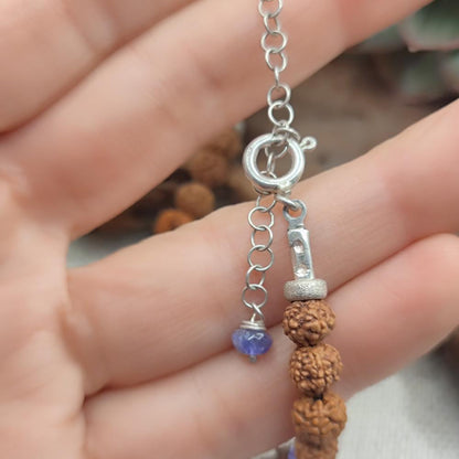 Collana artigianale tanzanite in argento 925 - MOCCHU
