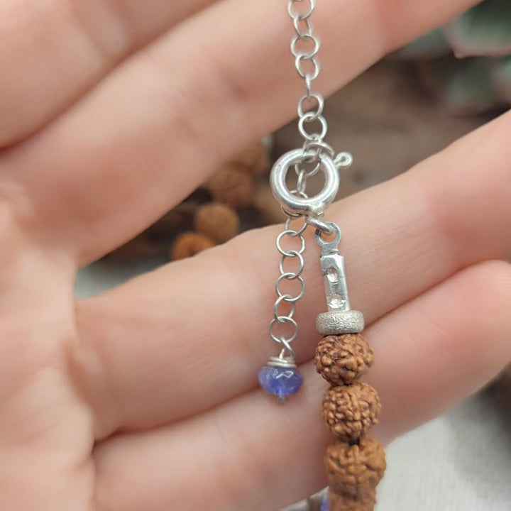 Collana artigianale tanzanite in argento 925 - MOCCHU