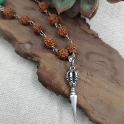 Collana artigianale multipietra in argento 925 - MAHANADI