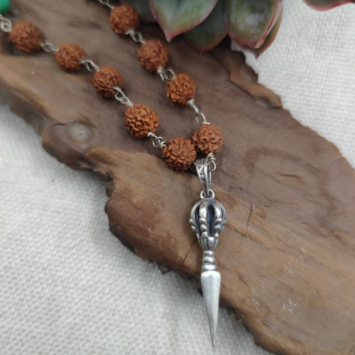 Collana artigianale multipietra in argento 925 - MAHANADI