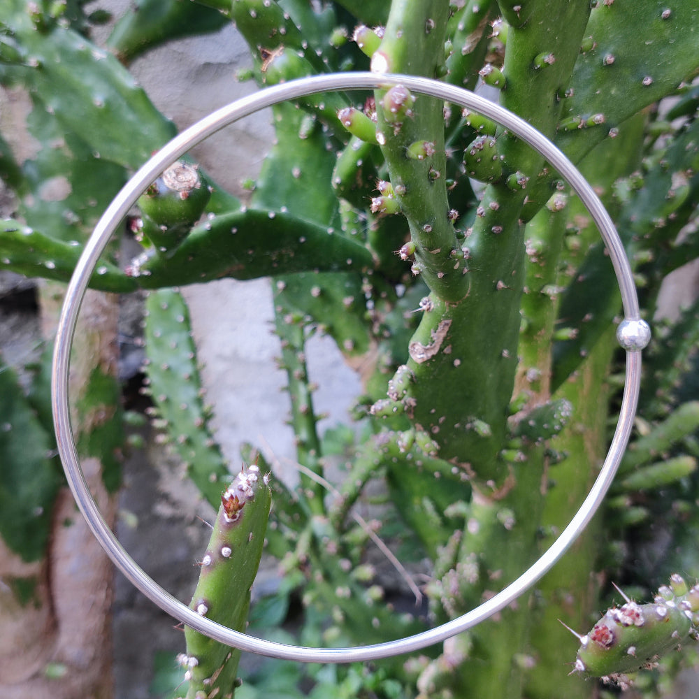 COLLANA etnica rigida in argento 925 - RAMNAGAR