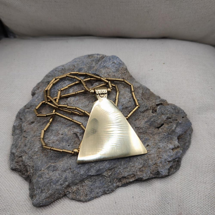 Collana etnica in ottone con ciondolo - MARIAM