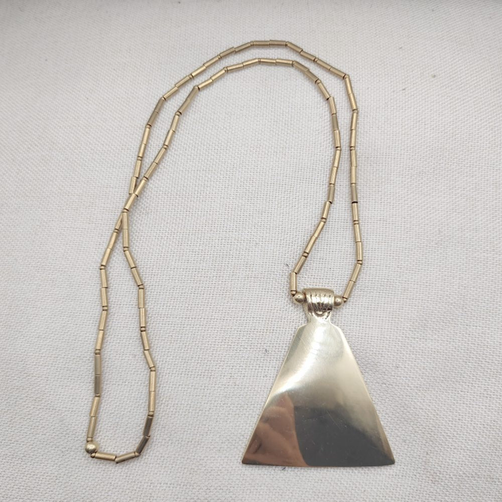 Collana etnica in ottone con ciondolo - MARIAM