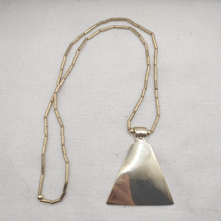 Collana etnica in ottone con ciondolo - MARIAM