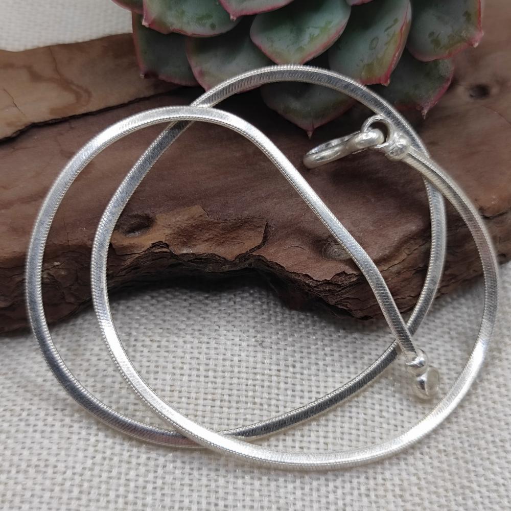 Collana snake in argento 925 triangolare - TUNGABHADRA