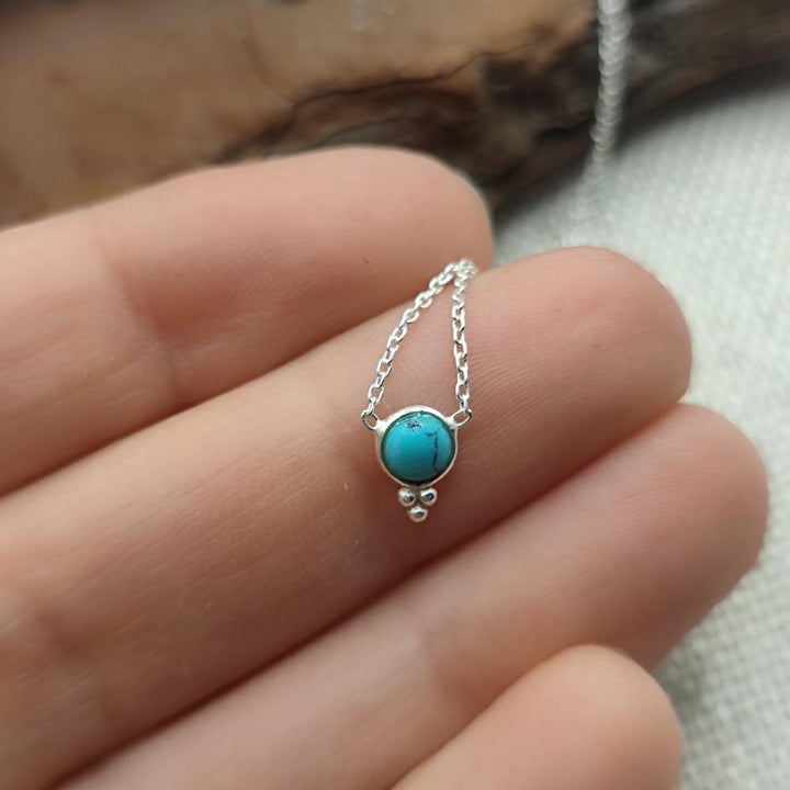Collana in ottone con turchese - KUSUM