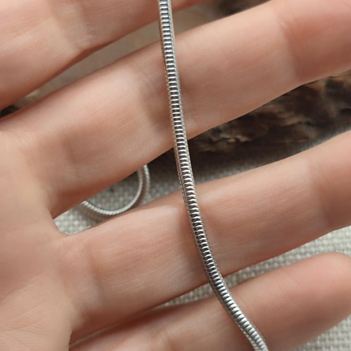 Collana snake uomo o donna in argento 925 - HANSIKA