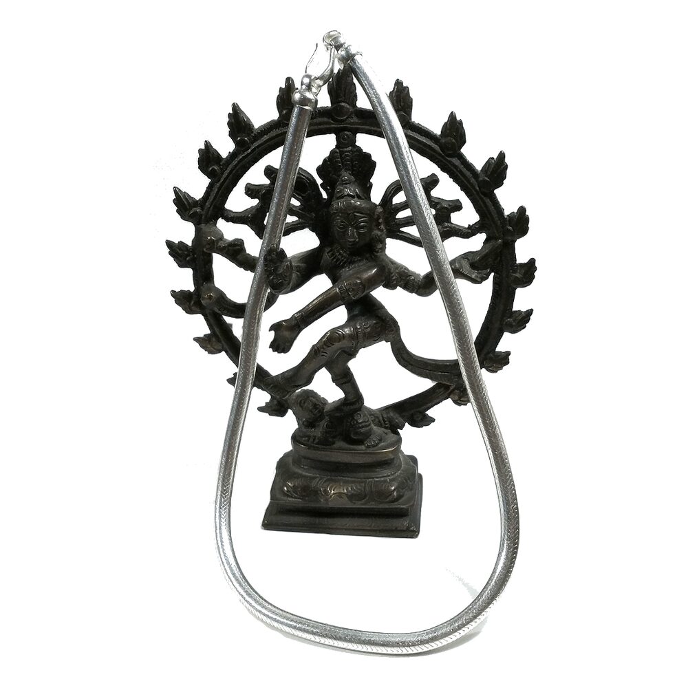 COLLANA argento 925 massiccio morbida 43 cm - SNAKE | Coda di topo