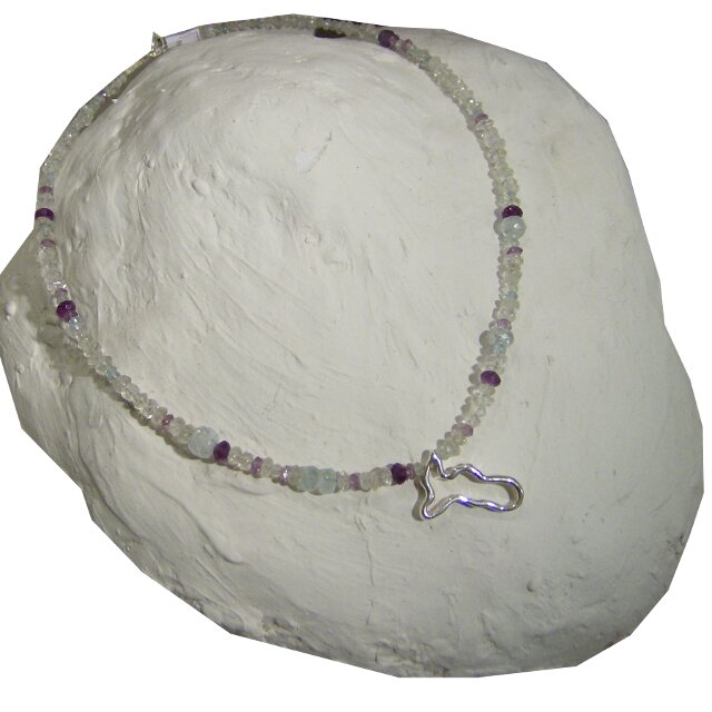Collana Elba A Porter con Ametista, Pietra di Luna, Acquamarina