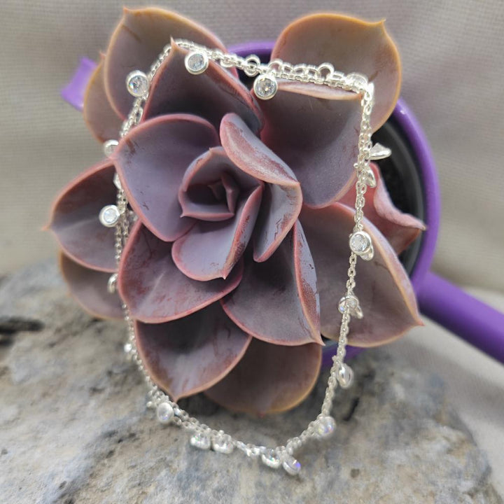 Collana in argento con zirconi - VASUNDRA
