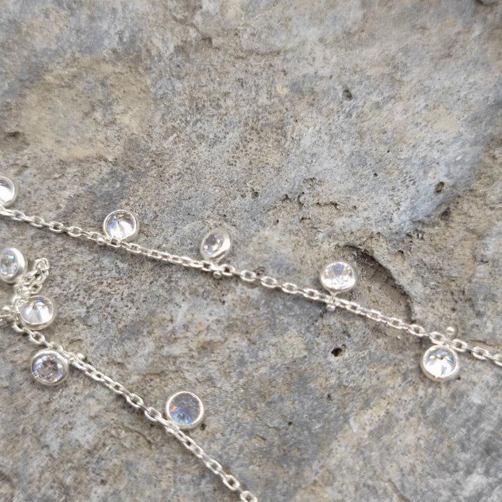 Collana in argento con zirconi - VASUNDRA