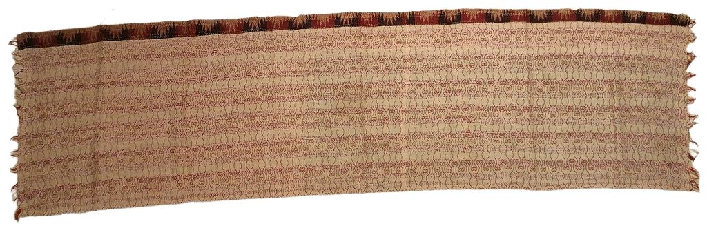 Sciarpa KANTHA con tessuti vintage misto seta ricamo a mano verde ganesh – immagine4