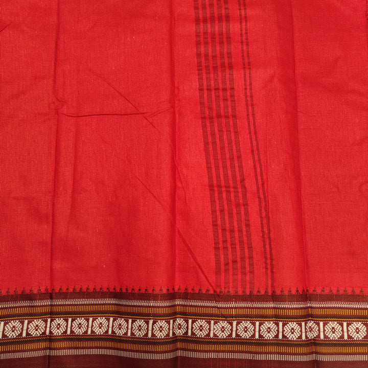 LUNGI SARONG rosso - Pareo india artigianale cotone - GAMCHA