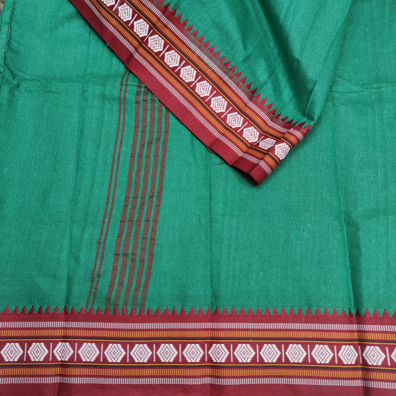 LUNGI SARONG verde - Pareo india artigianale cotone - GAMCHA