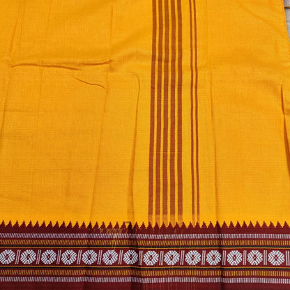 LUNGI SARONG verde - Pareo india artigianale arancione - GAMCHA