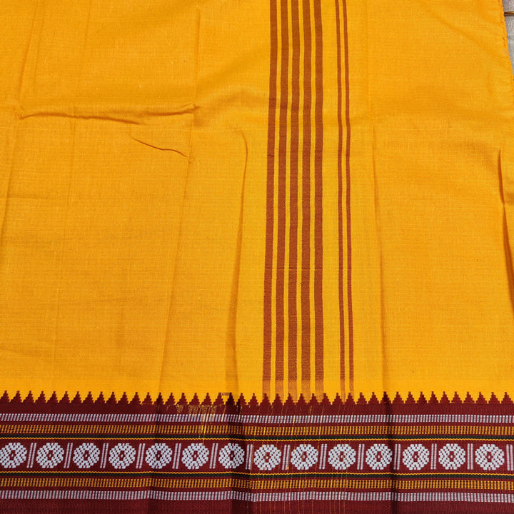 LUNGI SARONG verde - Pareo india artigianale arancione - GAMCHA