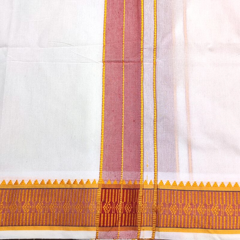 DHOTI SARONG - Pareo india artigianale cotone - BRAHMI – immagine 10
