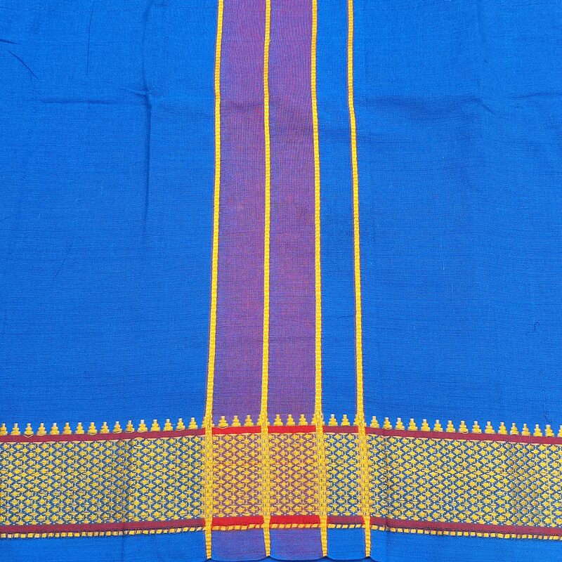 DHOTI SARONG - Pareo india artigianale cotone - BRAHMI – immagine 7