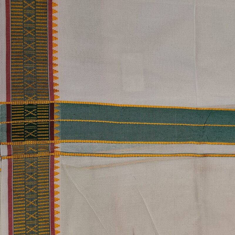DHOTI SARONG - Pareo india artigianale cotone - BRAHMI – immagine 8