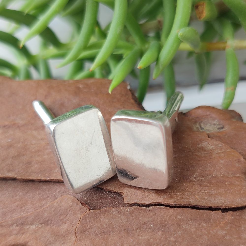 Gemelli per camicia Uomo in argento con smalto a fuoco e numeri Gemelli per camicia Uomo in argento con smalto a fuoco e numeri