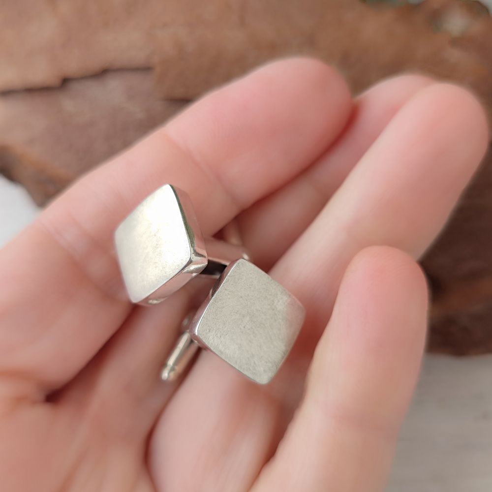 GEMELLI in argento 925 quadrati - THOMAS