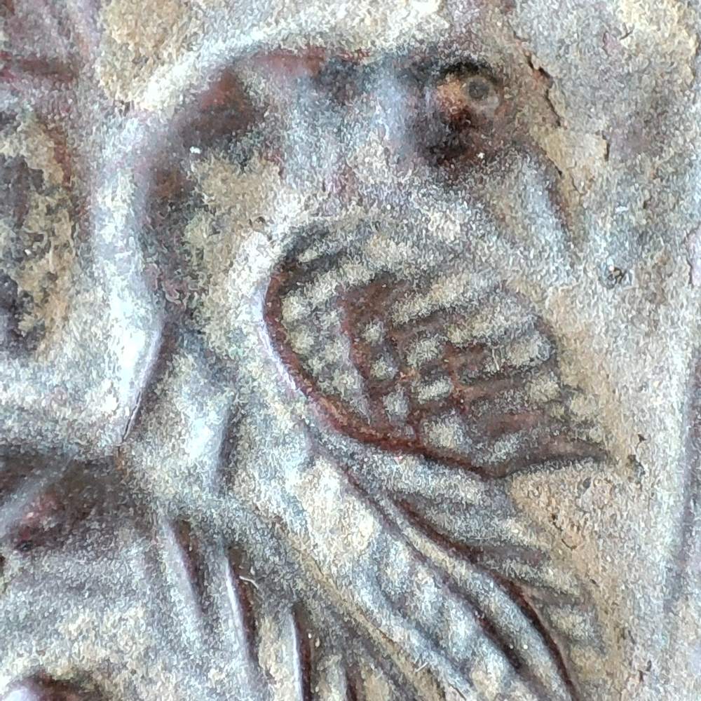 Icona votiva antica in rame - RADHA e KRISHNA