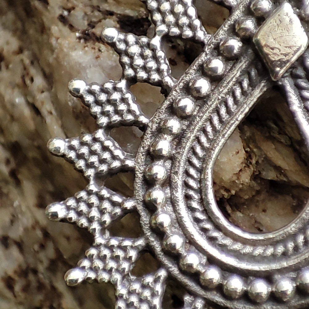 ORECCHINI etnici in argento 925 - DOLATPURA