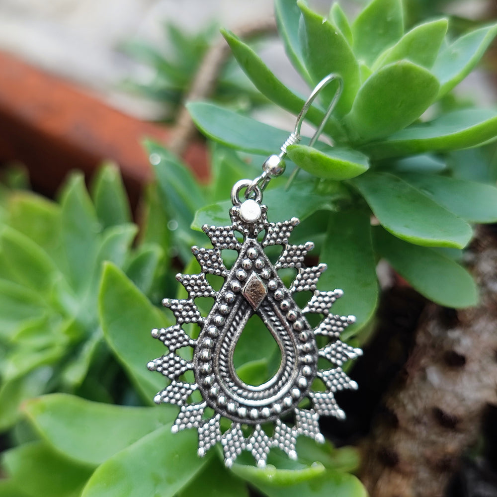 ORECCHINI etnici in argento 925 - DOLATPURA