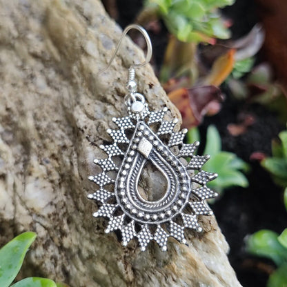 ORECCHINI etnici in argento 925 - DOLATPURA