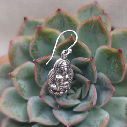Orecchini etnici in argento 925 Buddha - SHANTI