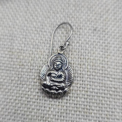 Orecchini etnici in argento 925 Buddha - SHANTI