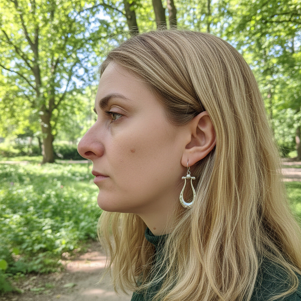 Orecchini argento 925 pendenti - MACHILIPATNAM