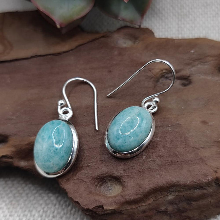 Orecchini argento 925 con amazzonite - SAANVI