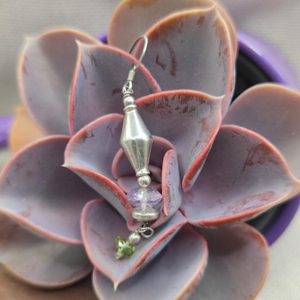 Orecchini in argento 925 con ametista - MOHINI