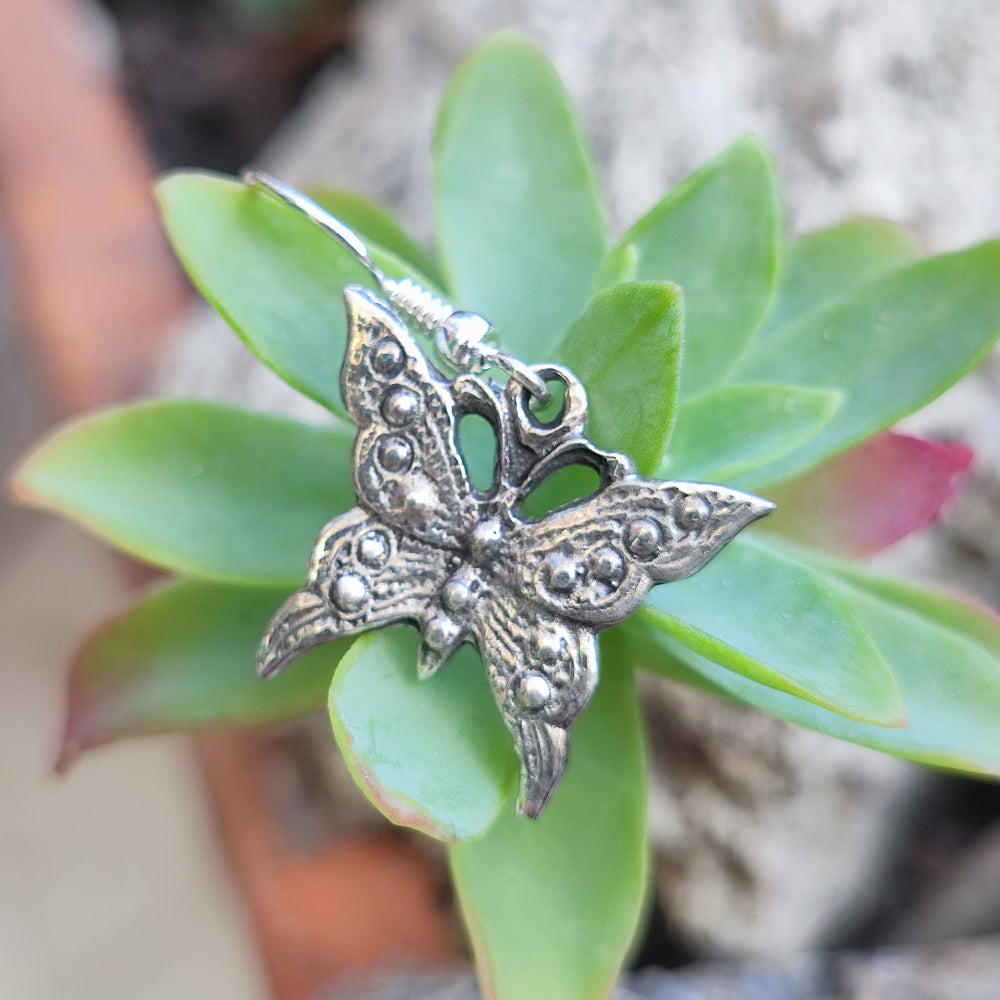 ORECCHINI in argento 925 con farfalla - BUTTERFLY