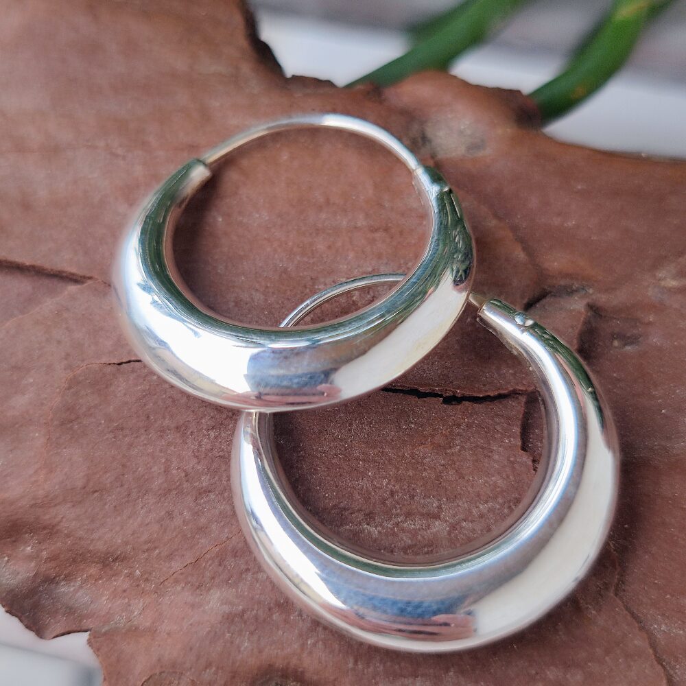 ORECCHINI a cerchio in argento 925 - KANESPURA